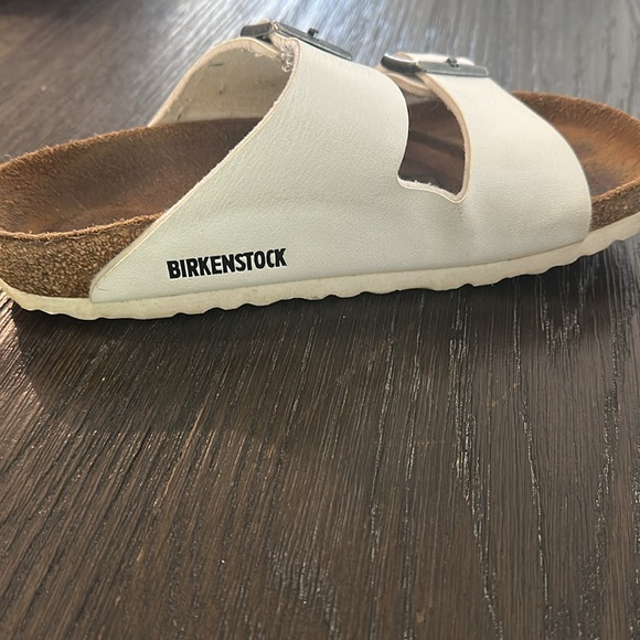 Birkenstock White Double Strap Sandals - Picture 6 of 10